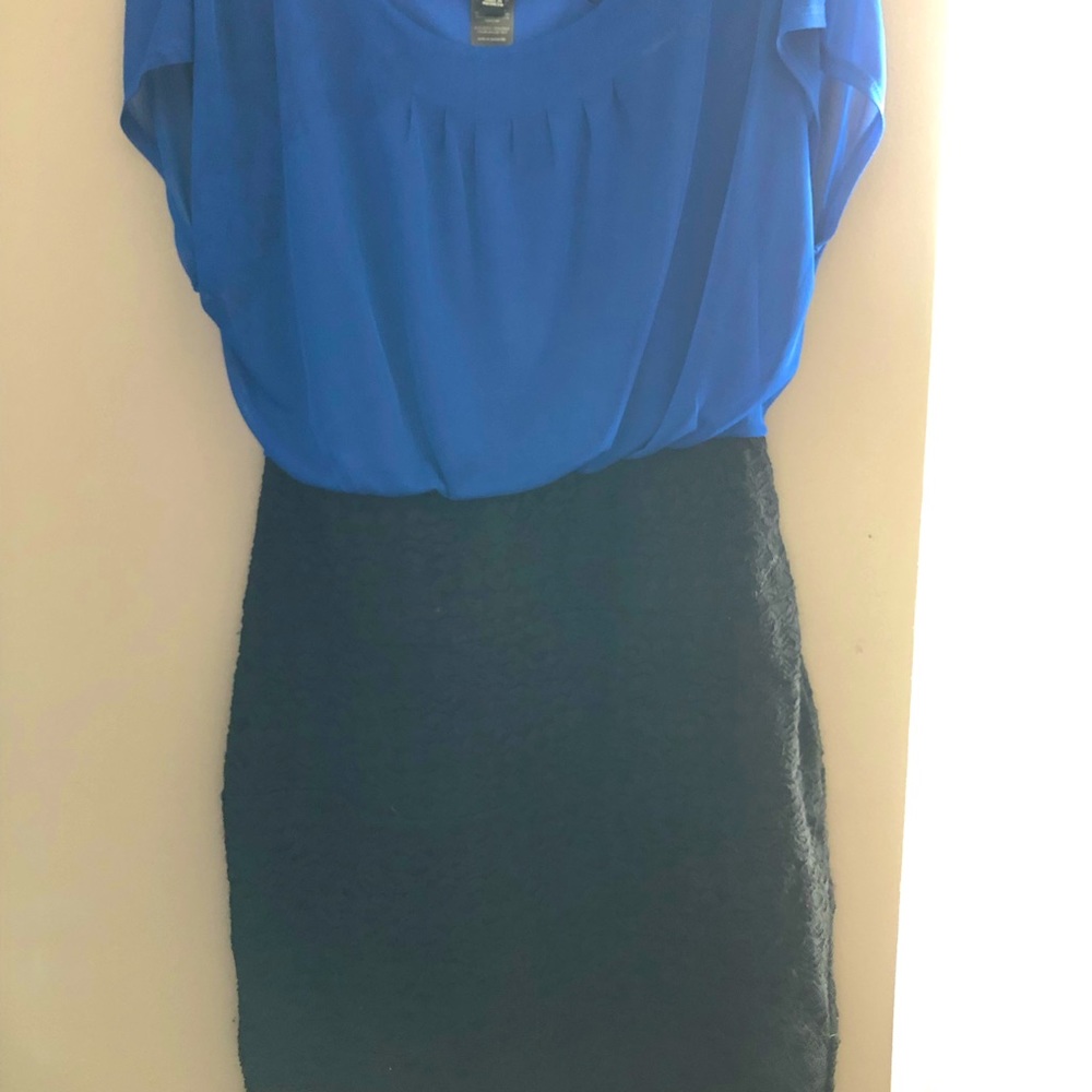Never Worn Blue & Black Dress.